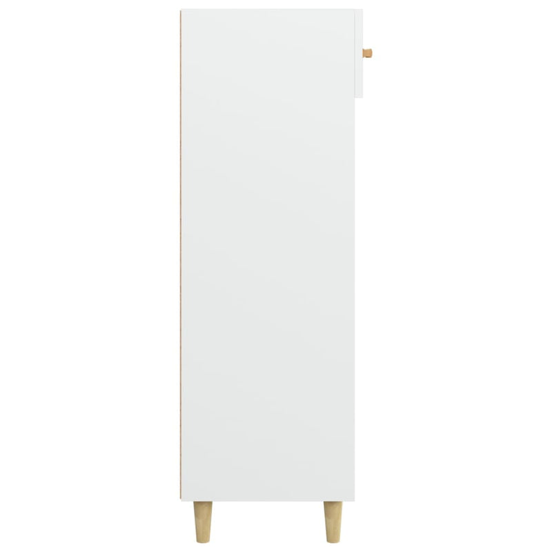 vidaXL fehér szerelt fa cipőszekrény 60 x 35 x 105 cm