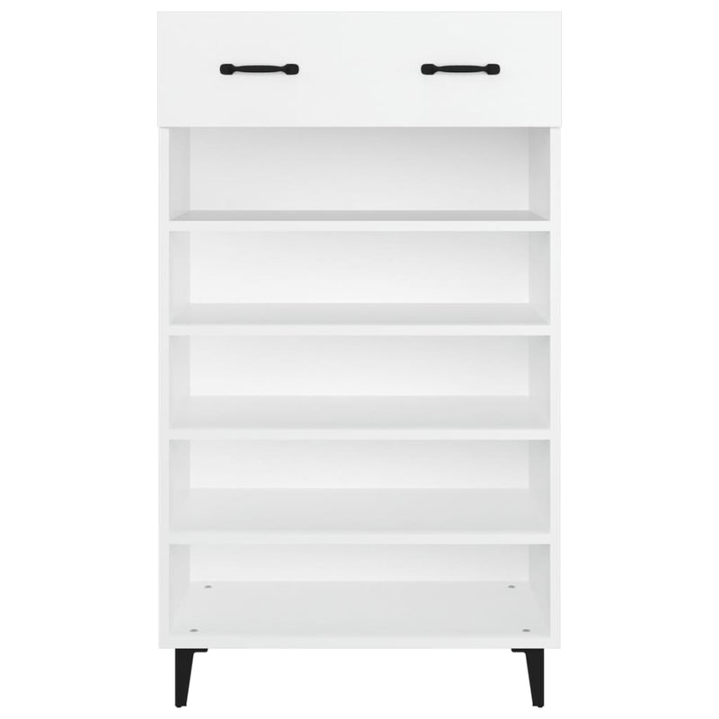 vidaXL fehér szerelt fa cipőszekrény 60 x 35 x 105 cm