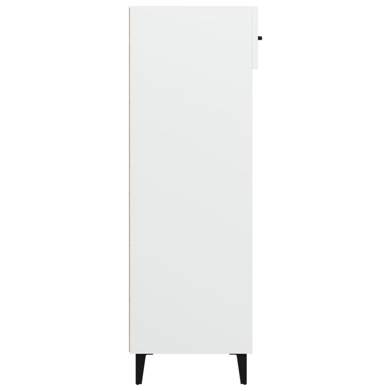 vidaXL fehér szerelt fa cipőszekrény 60 x 35 x 105 cm