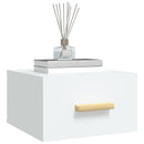 vidaXL 2 db fehér falra szerelhető éjjeliszekrény 35x35x20 cm
