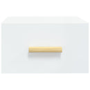 vidaXL 2 db fehér falra szerelhető éjjeliszekrény 35x35x20 cm