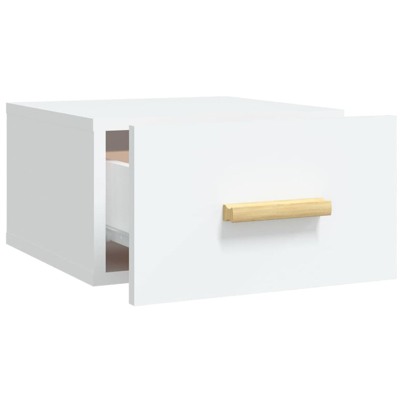 vidaXL 2 db fehér falra szerelhető éjjeliszekrény 35x35x20 cm