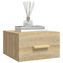 vidaXL sonoma tölgy színű falra szerelhető éjjeliszekrény 35x35x20 cm