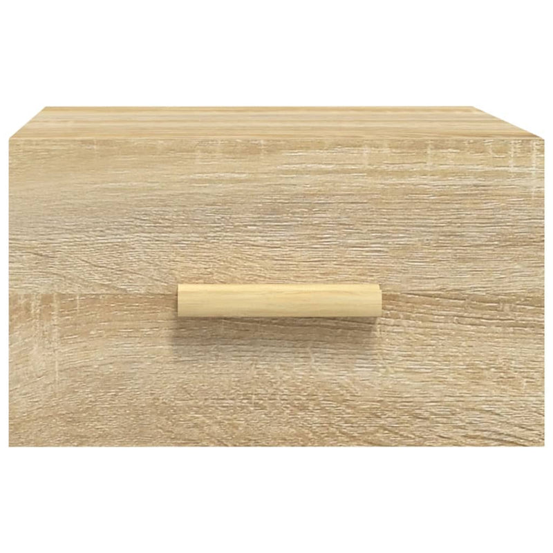 vidaXL 2 db sonoma tölgy falra szerelhető éjjeliszekrény 35x35x20 cm