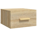 vidaXL 2 db sonoma tölgy falra szerelhető éjjeliszekrény 35x35x20 cm