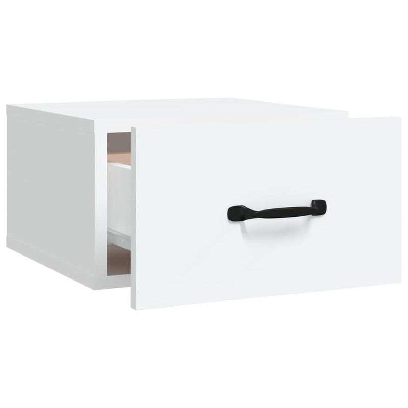 vidaXL 2 db fehér falra szerelhető éjjeliszekrény 35x35x20 cm