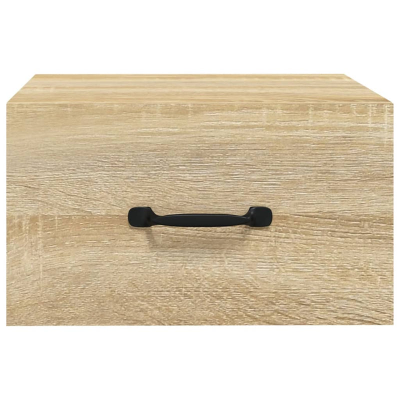 vidaXL 2 db sonoma tölgy falra szerelhető éjjeliszekrény 35x35x20 cm