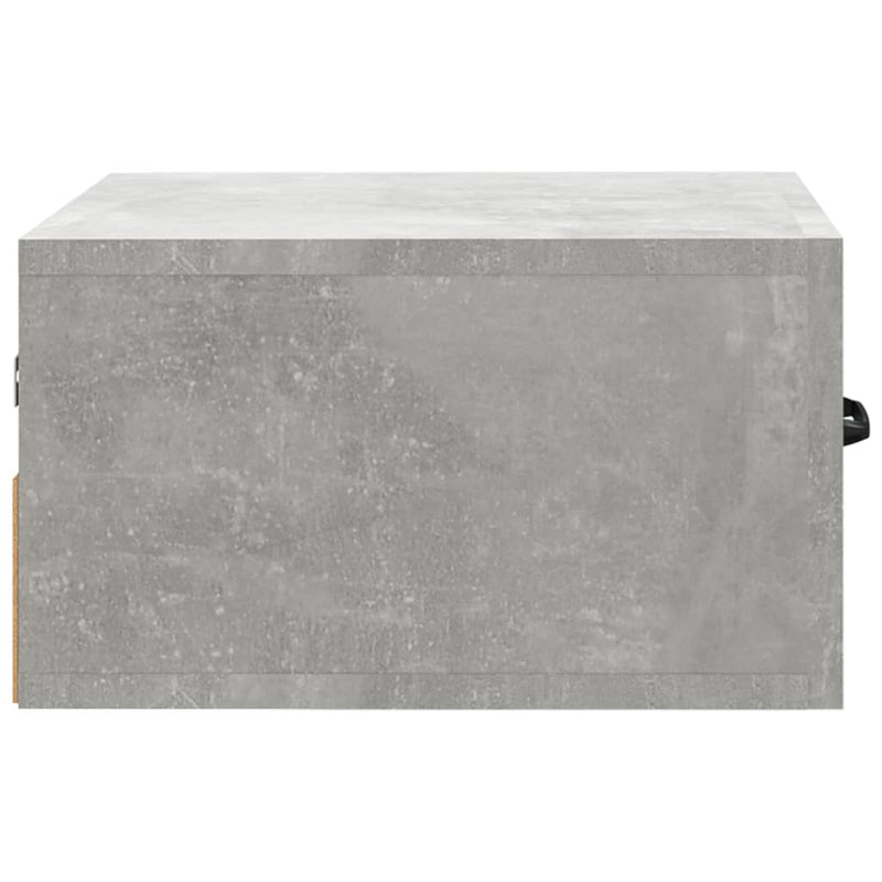 vidaXL 2 db betonszürke falra szerelhető éjjeliszekrény 35x35x20 cm
