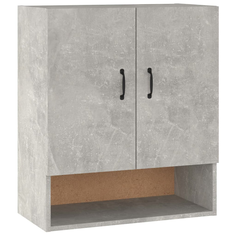 vidaXL betonszürke szerelt fa faliszekrény 60 x 31 x 70 cm