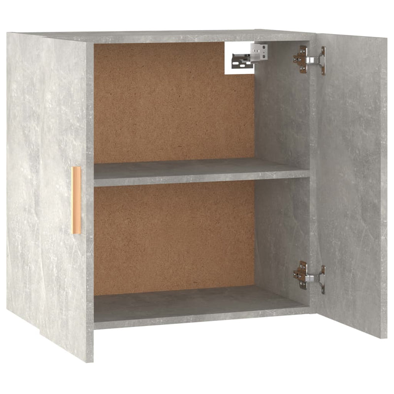 vidaXL betonszürke szerelt fa faliszekrény 60 x 30 x 60 cm