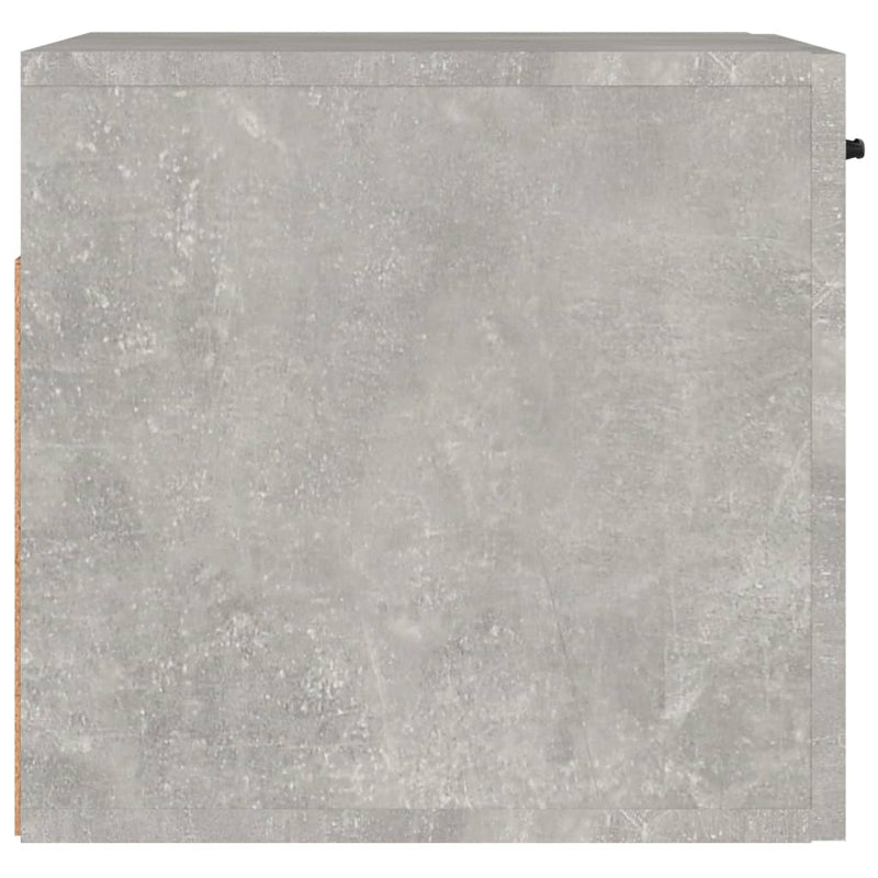 vidaXL betonszürke szerelt fa faliszekrény 80 x 36,5 x 35 cm