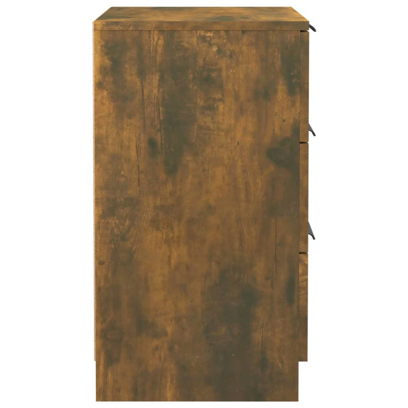 vidaXL 2 db füstös tölgyszínű éjjeliszekrény 40 x 36 x 65 cm