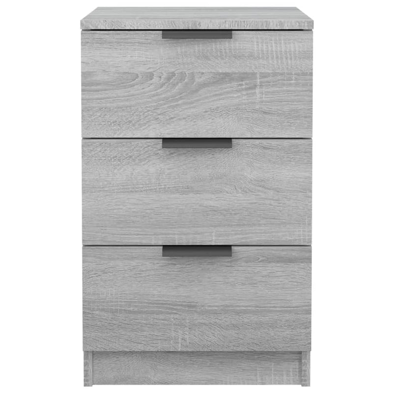 vidaXL 2 db szürke sonoma színű éjjeliszekrény 40 x 36 x 65 cm