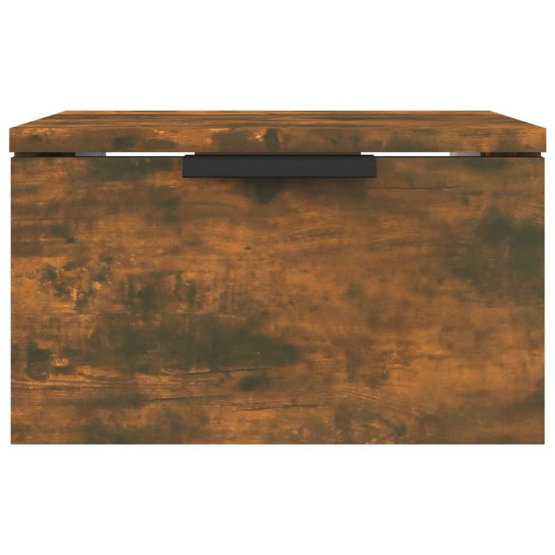 vidaXL 2 db füstös tölgy falra szerelhető éjjeliszekrény 34x30x20 cm