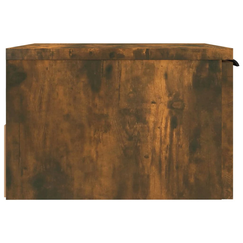 vidaXL 2 db füstös tölgy falra szerelhető éjjeliszekrény 34x30x20 cm