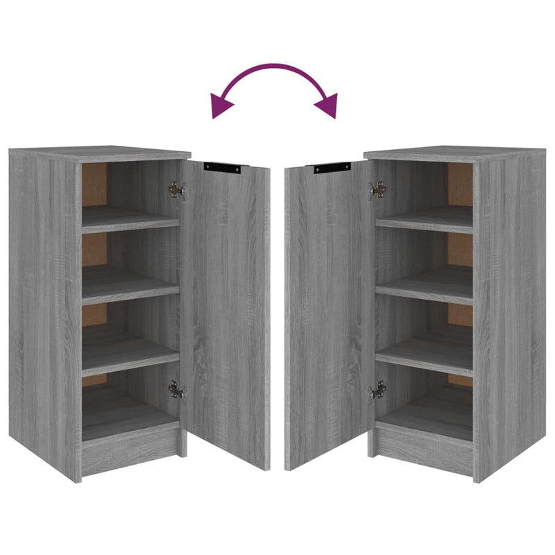 vidaXL szürke sonoma színű szerelt fa cipősszekrény 30 x 35 x 70 cm