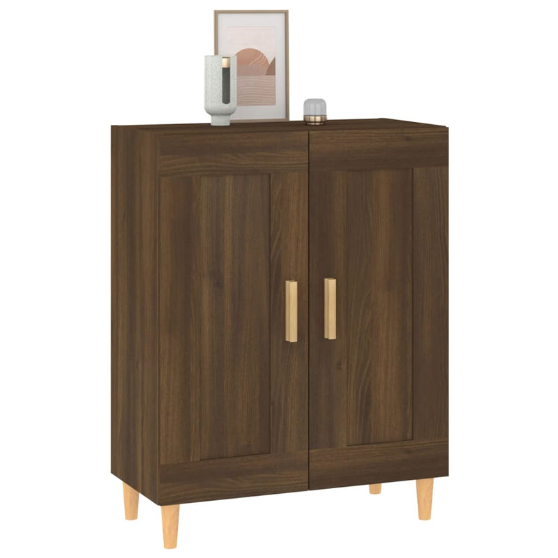 vidaXL barna tölgyszínű szerelt fa tálalószekrény 69,5 x 34 x 90 cm