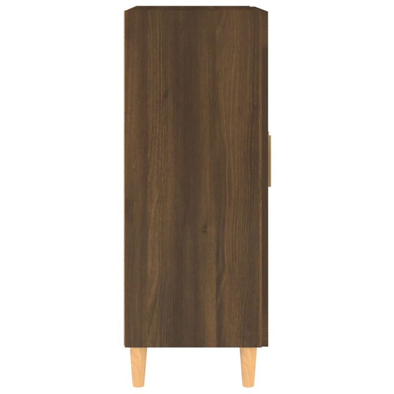 vidaXL barna tölgyszínű szerelt fa tálalószekrény 69,5 x 34 x 90 cm