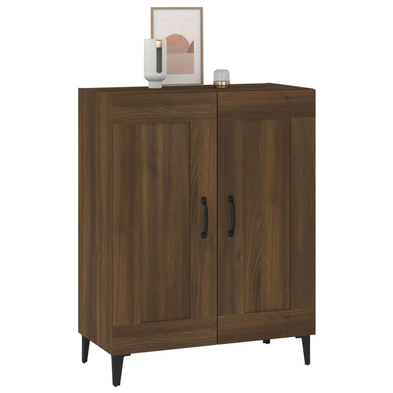 vidaXL barna tölgy színű szerelt fa tálalószekrény 69,5 x 34 x 90 cm