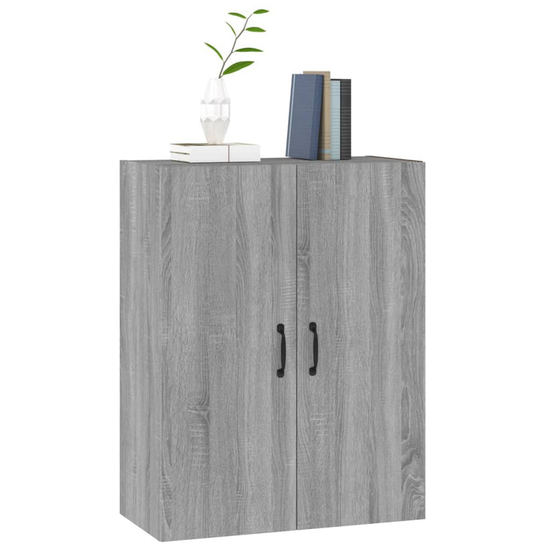 vidaXL szürke sonoma színű szerelt fa függőszekrény 69,5 x 34 x 90 cm