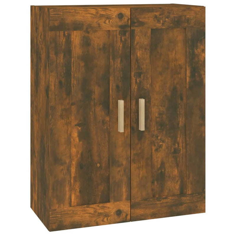vidaXL füstös tölgy színű szerelt fa faliszekrény 69,5 x 32,5 x 90 cm