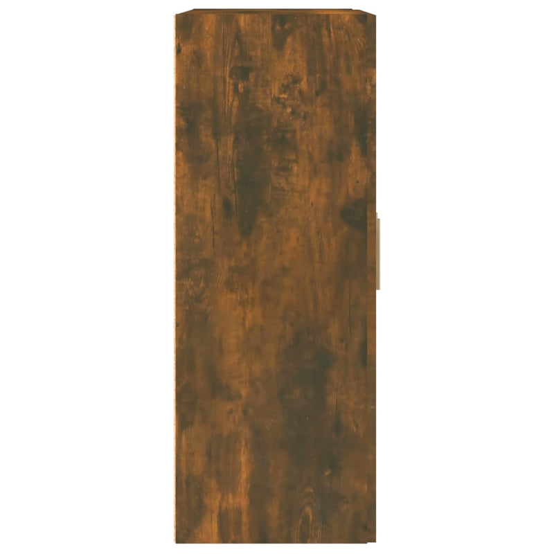 vidaXL füstös tölgy színű szerelt fa faliszekrény 69,5 x 32,5 x 90 cm