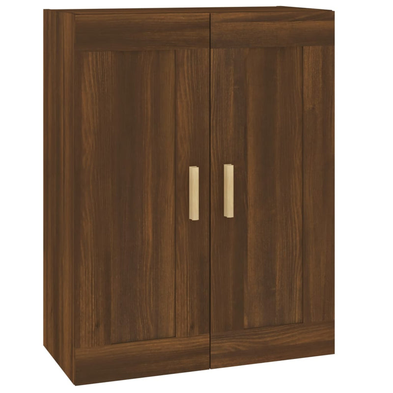 vidaXL barna tölgyszínű szerelt fa faliszekrény 69,5 x 32,5 x 90 cm