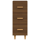 vidaXL barna tölgy színű szerelt fa tálalószekrény 34,5 x 34 x 90 cm