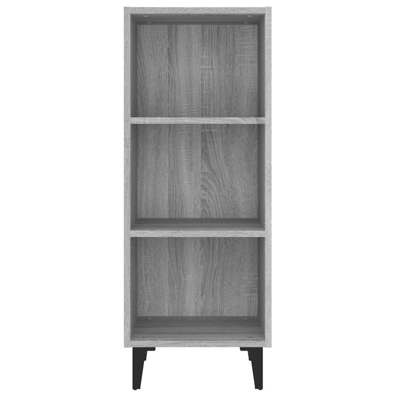 vidaXL szürke sonoma színű szerelt fa tálalószekrény 34,5x32,5x90 cm