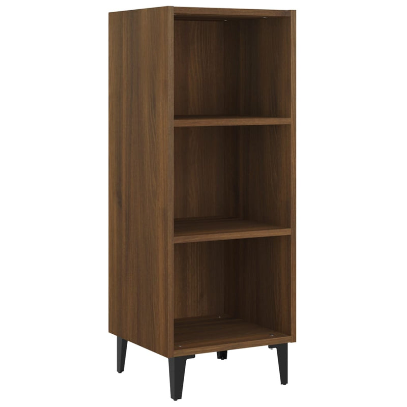 vidaXL barna tölgyszínű szerelt fa tálalószekrény 34,5 x 32,5 x 90 cm