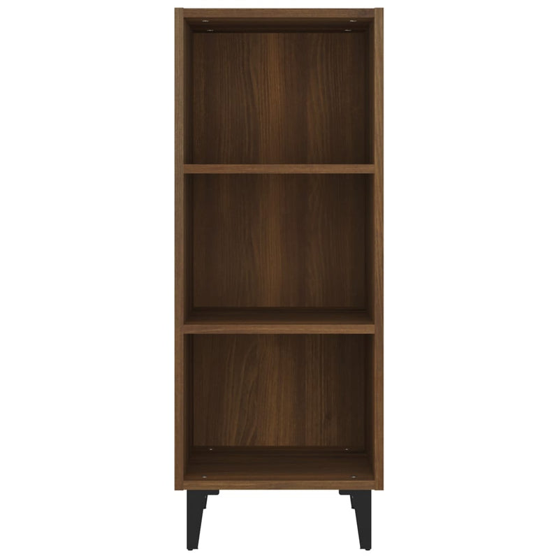 vidaXL barna tölgyszínű szerelt fa tálalószekrény 34,5 x 32,5 x 90 cm