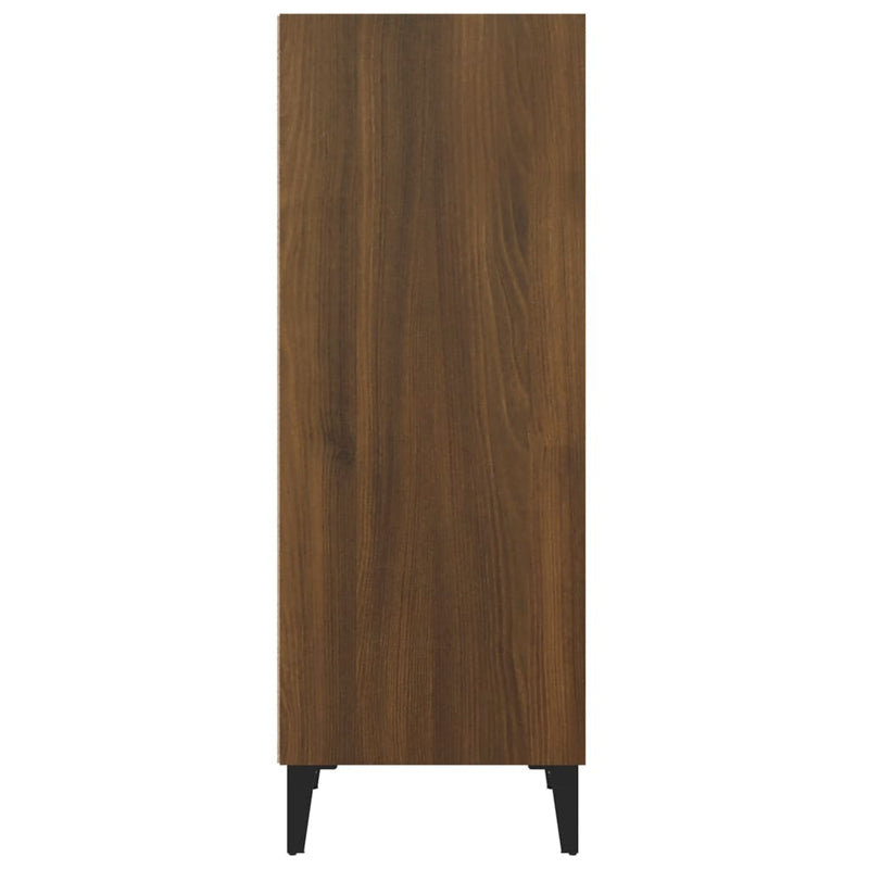 vidaXL barna tölgyszínű szerelt fa tálalószekrény 34,5 x 32,5 x 90 cm