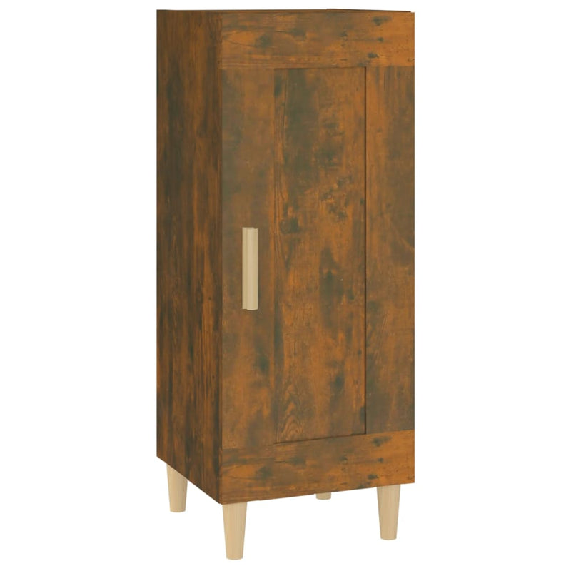 vidaXL füstös tölgy színű szerelt fa tálalószekrény 34,5 x 34 x 90 cm