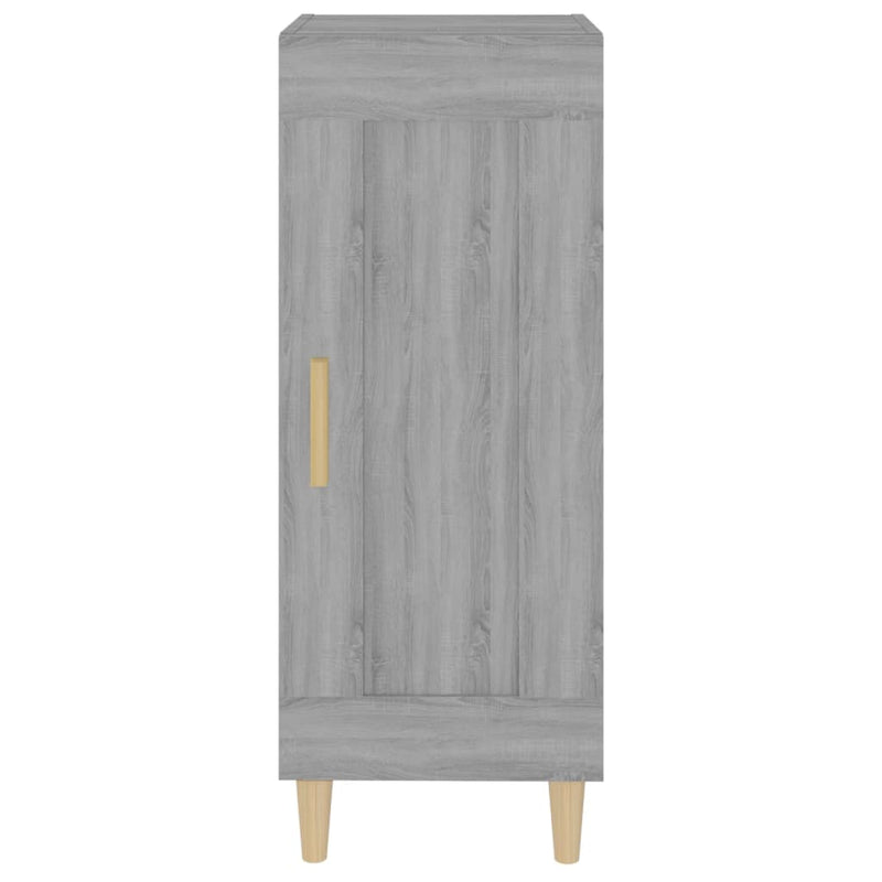 vidaXL szürke sonoma színű szerelt fa tálalószekrény 34,5 x 34 x 90 cm
