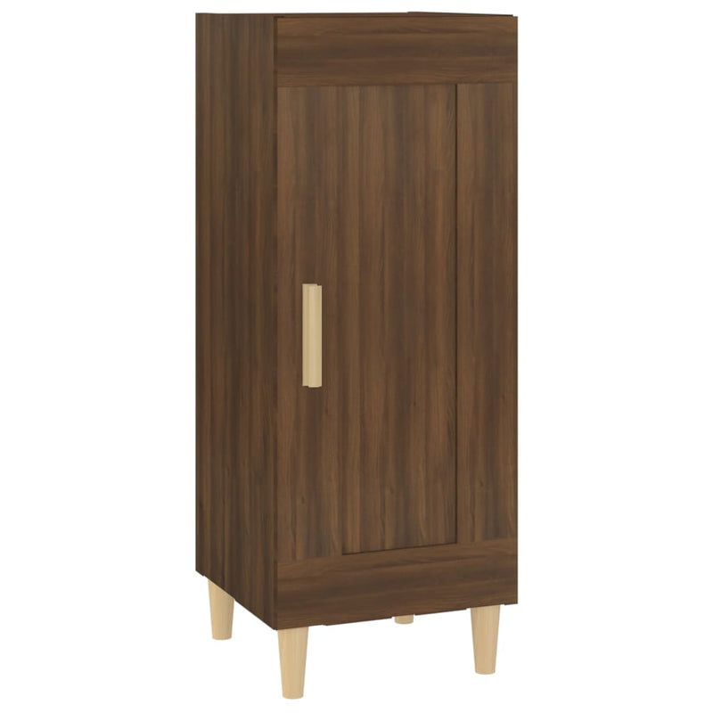 vidaXL barna tölgy színű szerelt fa tálalószekrény 34,5 x 34 x 90 cm