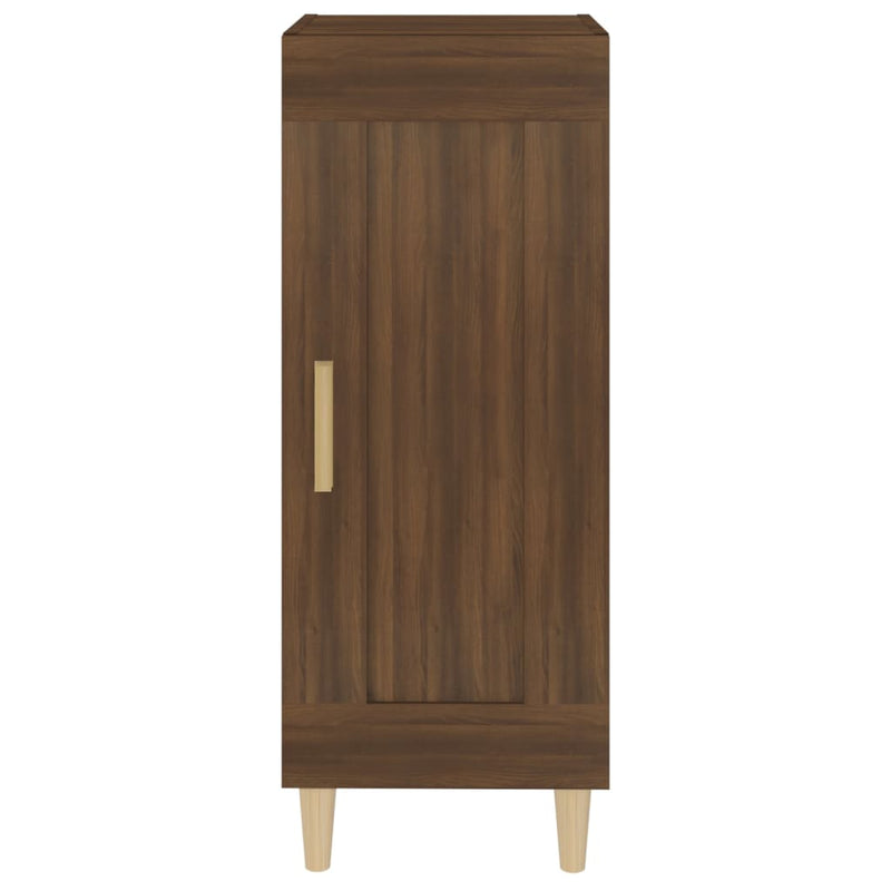 vidaXL barna tölgy színű szerelt fa tálalószekrény 34,5 x 34 x 90 cm