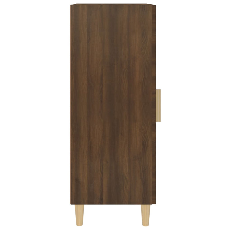 vidaXL barna tölgy színű szerelt fa tálalószekrény 34,5 x 34 x 90 cm