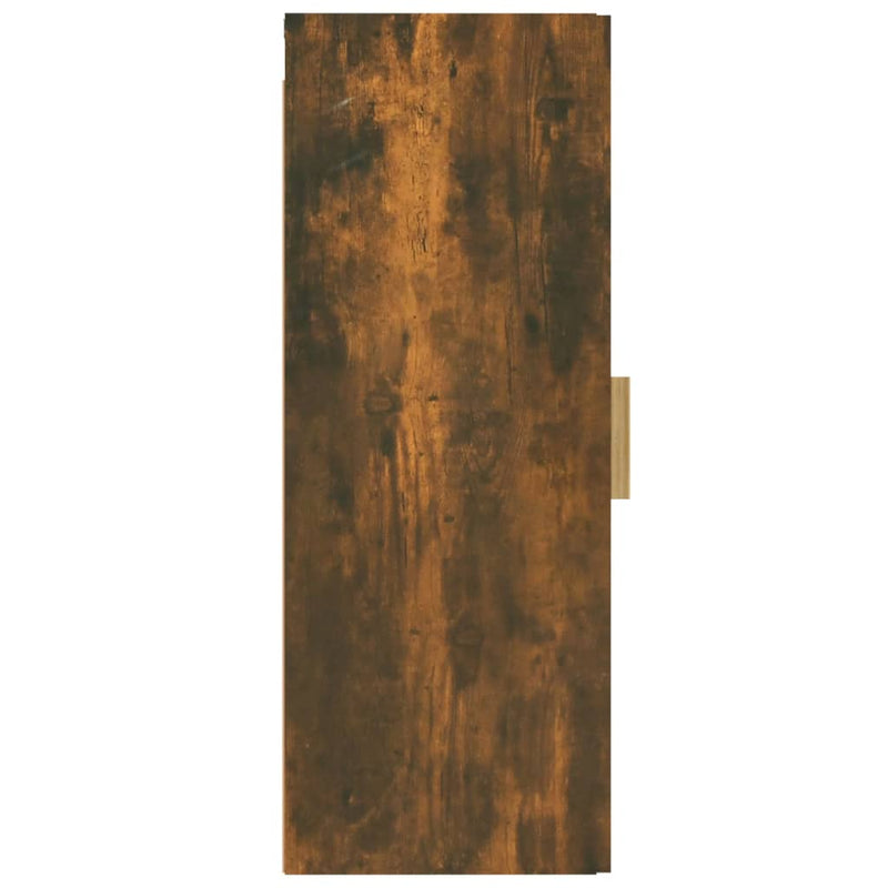 vidaXL füstös tölgy színű szerelt fa faliszekrény 34,5 x 34 x 90 cm