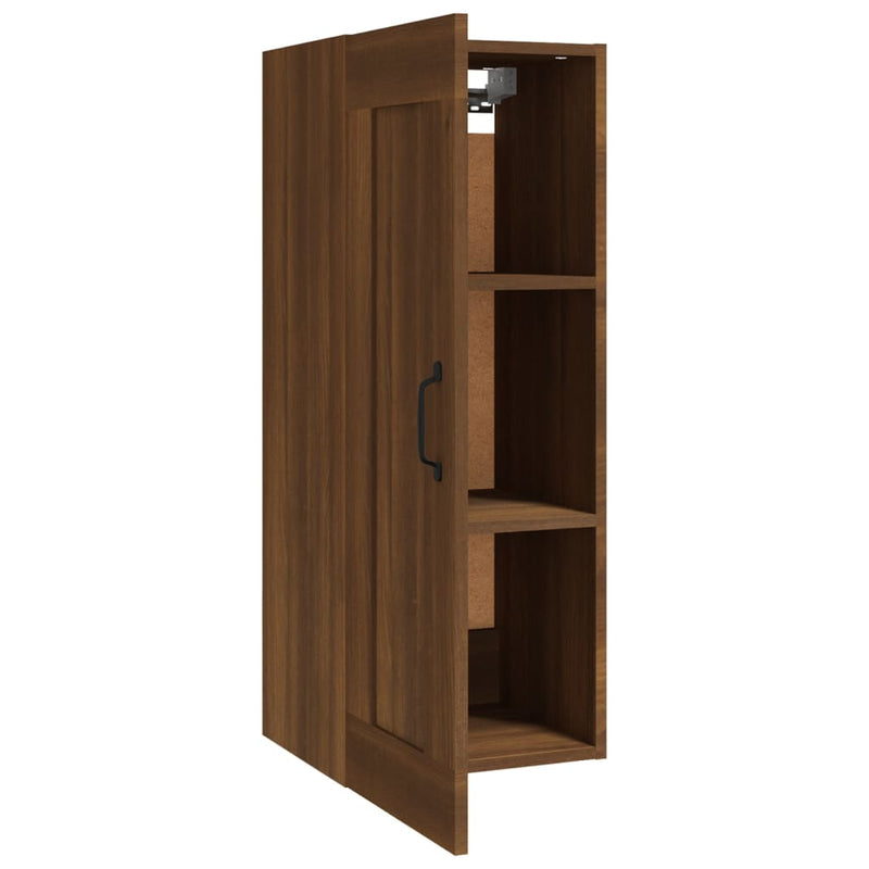 vidaXL barna tölgyszínű szerelt fa függőszekrény 35 x 34 x 90 cm