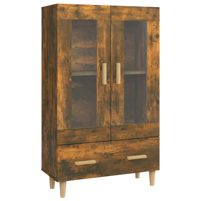 vidaXL füstös tölgy színű szerelt fa magasszekrény 70 x 31 x 115 cm