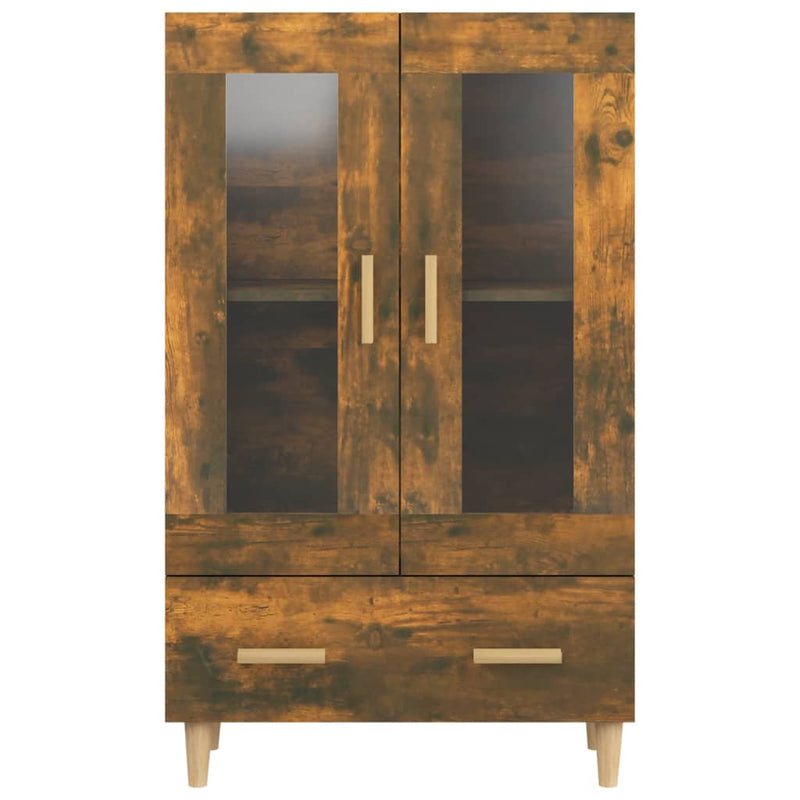 vidaXL füstös tölgy színű szerelt fa magasszekrény 70 x 31 x 115 cm