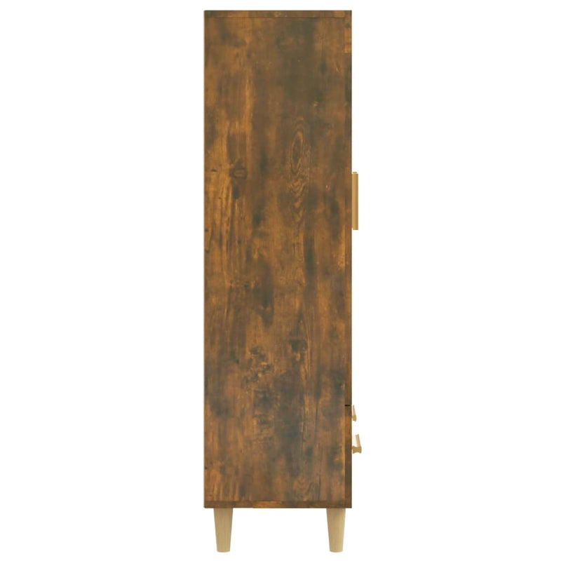 vidaXL füstös tölgy színű szerelt fa magasszekrény 70 x 31 x 115 cm