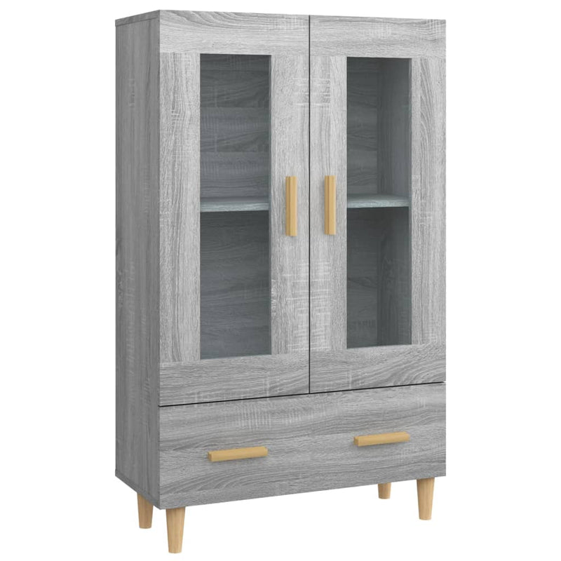 vidaXL szürke sonoma színű szerelt fa magasszekrény 70 x 31 x 115 cm