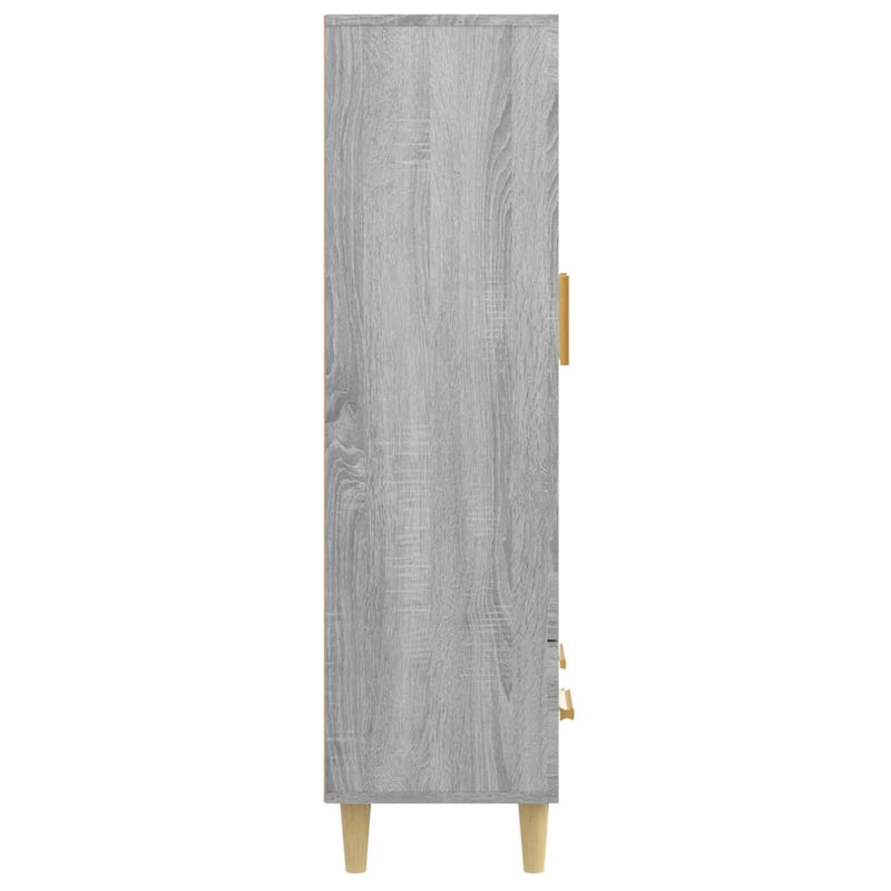 vidaXL szürke sonoma színű szerelt fa magasszekrény 70 x 31 x 115 cm