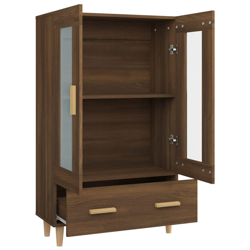 vidaXL barna tölgy színű szerelt fa tálalószekrény 70 x 31 x 115 cm