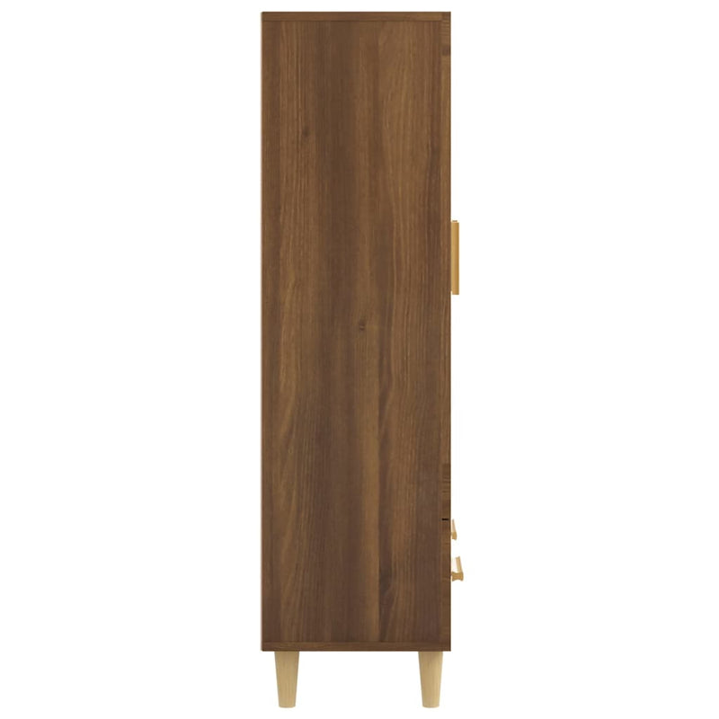 vidaXL barna tölgy színű szerelt fa tálalószekrény 70 x 31 x 115 cm