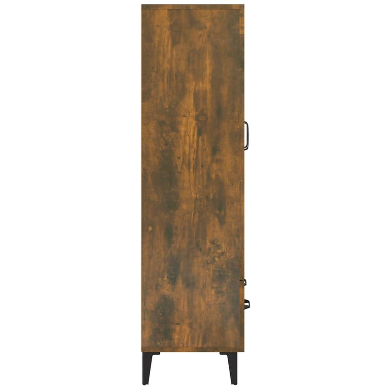 vidaXL füstös tölgy színű szerelt fa magasszekrény 70 x 31 x 115 cm