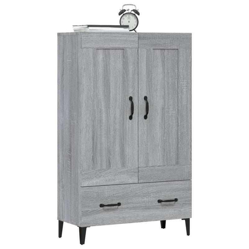 vidaXL szürke sonoma színű szerelt fa magasszekrény 70 x 31 x 115 cm