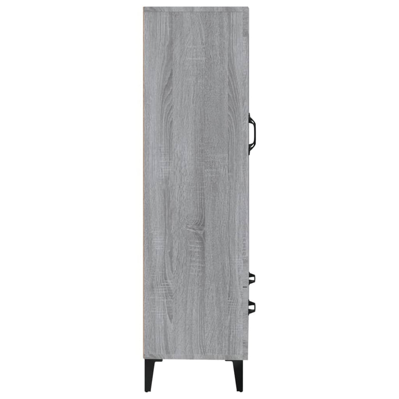 vidaXL szürke sonoma színű szerelt fa magasszekrény 70 x 31 x 115 cm