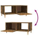 vidaXL füstös tölgy színű szerelt fa dohányzóasztal 89,5 x 50 x 40 cm